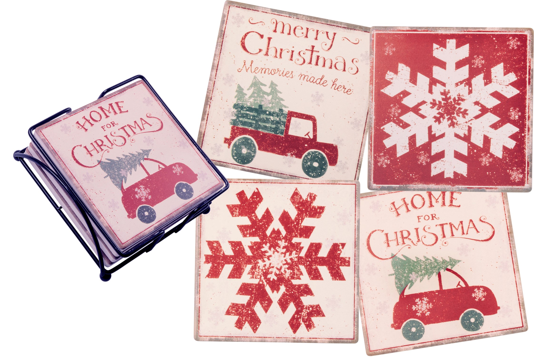 Home for Christmas 36087 Primitives by Kathy Stone Coasters 